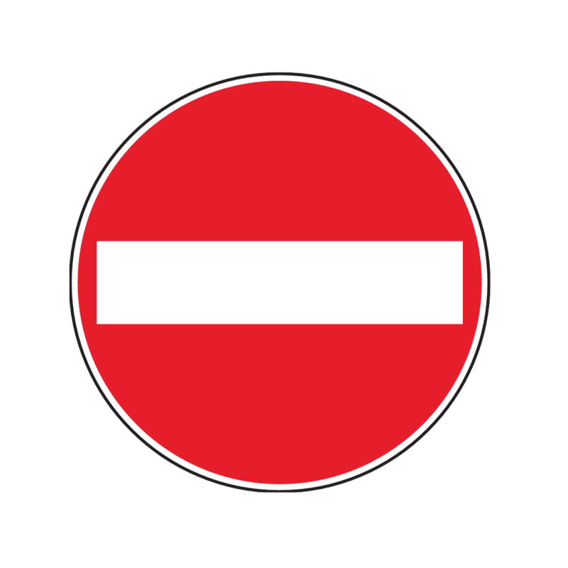 Cartello senso vietato / divieto d'accesso